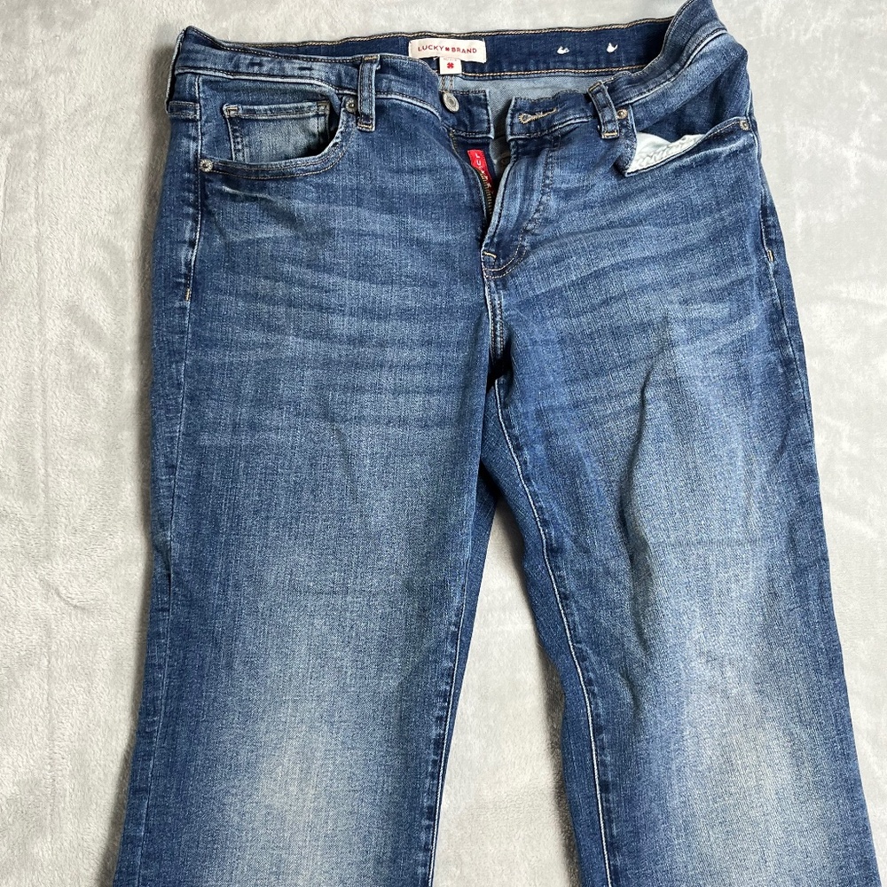 Lucky Brand Women's Jeans 12 / 31 R Mid Rise Sweet Boot Cut Casual Everyday Boho - Picture 7 of 14